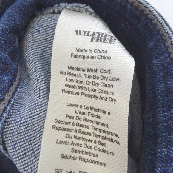 Wilfred Free Aritzia Karolina Blue Denim Stretch Pencil Skirt - Picture 6 of 6